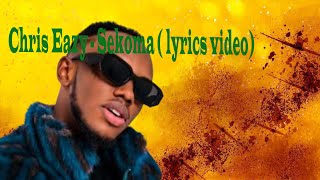 SEKOMA BY CHRIS EAZY  LYRICS [upl. by Elrae]