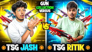 Free Fire TSG Jash And TSG Ritik Gun Colour Collection Versus Epic Battle😍🥵 Garena Free Fire [upl. by Alexandro]