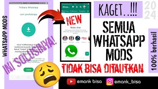 full penjelasan whatsapp mod tidak bisa ditautkan dan diverifikasi ini solusinya 100 berhasil 2024 [upl. by Hirai]