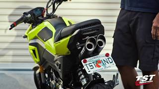 Full Exhaust Sound Honda Grom  Toce Honda OEM Yoshimura Arrow [upl. by Scheers]