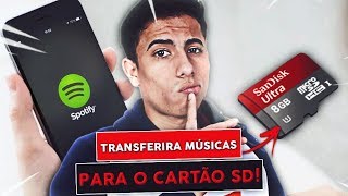 Como transferir Músicas do Spotify para o Cartão de memória SD [upl. by Austine801]