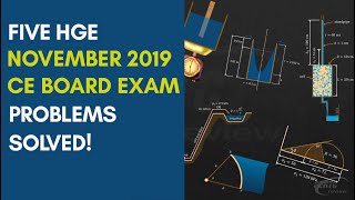 FIVE HGE PROBLEMS FROM THE NOVEMBER 2019 CE BOARD EXAM SOLVED [upl. by Bina]