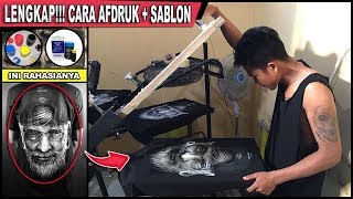 LENGKAP Cara Sablon Kaos  Afdruk Film  Tutorial Sablon Manual [upl. by Odnama]