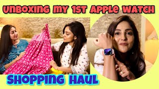 Unboxing my 1st Apple Watch  Shopping Spree with my Boudi  Shopping Haul [upl. by Welcy]