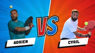 Adrien Maigret VS Cyril Hanouna 01  Match Amical Padel 230224 [upl. by Aikaz]