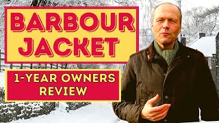 BARBOUR WAXED COTTON JACKET  12MONTHS OWNERSHIP REVIEW [upl. by Halley579]