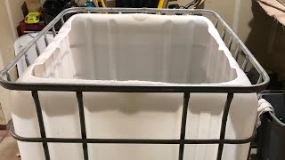 How to build an Aquaponics system from an IBC Tote Part 1  Fish Tank [upl. by Aryam239]