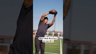 When Wide Receivers toe tap‼️🤣 footballshorts americanfootball nfl [upl. by Inaoj]