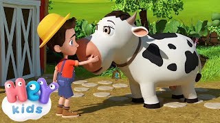 The Cow Song for kids  many more nursery rhymes  HeyKids [upl. by Arraet]