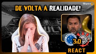 REACT Cruzeiro 3x0 Corinthians  VERGONHA NO MINEIRÃO SÉRIE B BATENDO NA PORTA [upl. by Ynna]