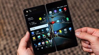 ZTE Axon M dualscreen phone first look [upl. by Ecilahs]