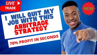 MY MOST PROFITABLE ARBITRAGE TRADE TAKEN LIVE STEP BY STEP I MADE 70 PROFIT IN SECONDS [upl. by Aifoz]