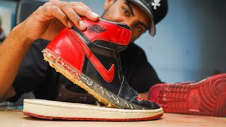 23 Year Old Air Jordan 1 Bred Restoration [upl. by Kaspar]