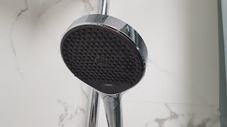 Лейка душа Hansgrohe Rainfinity 130 3jet EcoSmart [upl. by Ahsilla70]