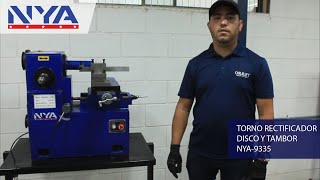 Aprende a rectificar discos y tambores de frenos con un torno NYA9335 de Chilelift [upl. by Regor269]