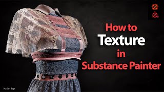 How to Texture in Substance Painter  Lace amp Guipure Fabric Materials [upl. by Lankton978]