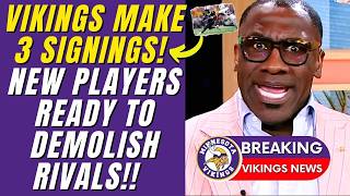 🏈💥 UNBELIEVABLE VIKINGS POWER UP THEIR ROSTER WITH THREE STRATEGIC ADDITIONS MINNESOTA VIKINGS [upl. by Yerffeg]