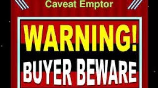 Caveat Emptor Scammers Cheats and Liars [upl. by Isadore810]