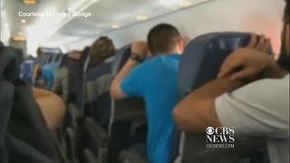 Watch Passengers brace for emergency plane landing [upl. by Htebazileharas487]