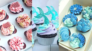 Beautiful Cupcakes  Satisfying Cupcake Decorating Compilation [upl. by Vernor]