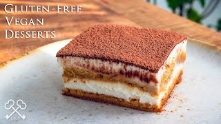 Easy Tiramisu  Gluten Free Vegan Desserts [upl. by Ellehcrad]