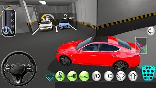 New Red Car For Parking  3d Driving Class android game  Car Game gameplay cargame [upl. by Bowden271]