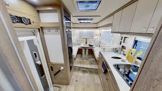 WOHNMOBIL 2024 RUNDSITZGRUPPE DESIGN LINER Dethleffs Alpa I 6820 2 mit Sandra LUXUSBETT XL Bad [upl. by Kilah]