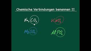 Chemische Verbindungen benennen  2 Teil [upl. by Xet]