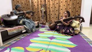 Nava ragamalika varnam with my beloved guru smt BAnanda Rajyalakshmi garu veena [upl. by Zenobia]