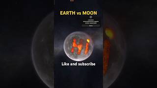 😈EARTH vs Moon😱space gamingearthastronomy solarsystemuniversenasa isrogalaxy gtaytshorts [upl. by Selim]