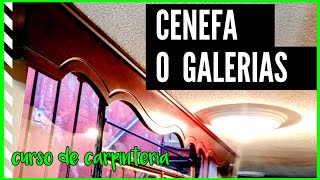 como hacer una CENEFA O CORTINERO DE MADERA GALERIA [upl. by Ronyam]