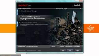 Demo Installing AutoCAD 2012  Part 1 [upl. by Spenser]