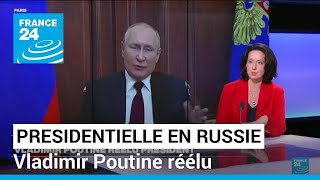 Vladimir Poutine réélu avec 878  des voix daprès un sondage à la sortie des urnes [upl. by Achilles428]