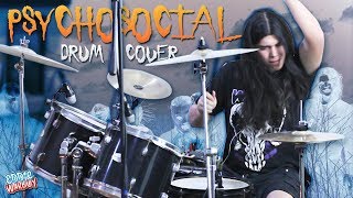 ¡PSYCHOSOCIAL EN BATERIA Slipknot Drum Cover  Eddie Warboy [upl. by Esirehs728]