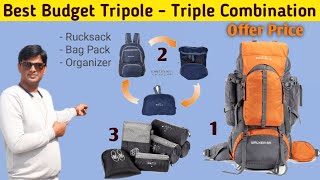 Tripole  Walker 65 Rucksack  Bag pack Organizer packs with minimal price [upl. by Atok]