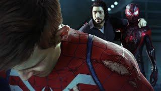 MARTIN LI helps Miles Morales rescuing Peter Parker in Marvel’s SpiderMan 2 4K [upl. by Ahsekyw]