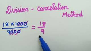 DIVISION  CANCELLATION METHOD IN TAMIL [upl. by Milt]