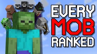 Ranking ALL 75 Mobs in Minecraft [upl. by Mesics]