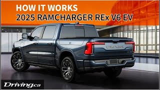 2025 Ramcharger V6 EV Expained  Drivingca [upl. by Enitsahc463]