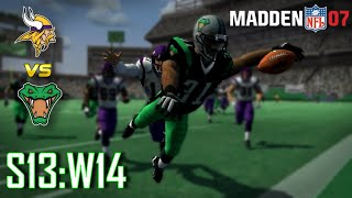 Both Teams Need This Win  Albuquerque Vipers Madden 07 Franchise  S13W14 [upl. by Dorita]