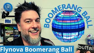 Boomerang Ball review Hover Ball FlyNova Wonder Sphere How to use demonstration flying orb 372 [upl. by Aslin]