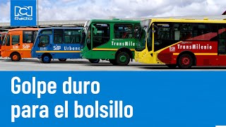 Alarmante Esto subiría el pasaje de Transmilenio y SITP en el 2024 [upl. by Wivina]