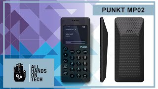 Punkt CEO goes handson with MP02 minimalist mobile phone [upl. by Tnahsin]