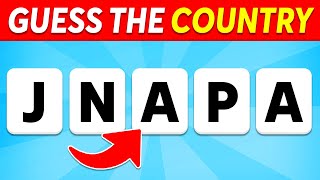 Guess the Country by its Scrambled Name  Country Quiz [upl. by Eseuqcaj]