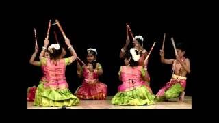 Kolattam Folk Dance by students at 5th Annual Concert of Aradhana School of Dancing [upl. by Verity804]