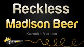 Madison Beer  Reckless Karaoke Version [upl. by Lonergan]