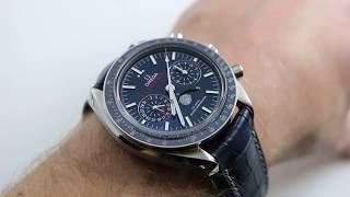 Omega Speedmaster Moonphase Chronograph Master Chronometer Ref 30433445203001 Watch Review [upl. by Revorg]