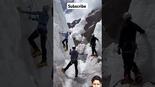 Climbers face sudden avalanche mountains adventure climbing glacier unilad shorts [upl. by Belford]