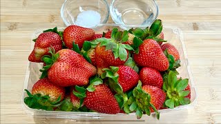 Como desinfectar sus fresas sin gastar dinero USANDO ESTOS INGREDIENTES Verán que sucias están [upl. by Kampmeier813]