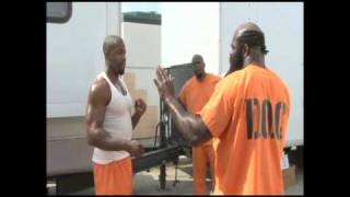 Michael Jai White and Kimbo Slice on the set of Blood and Bone [upl. by Niala]